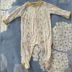 Magnetic Me Newborn Woodland Fall Animals Onesie Footsie